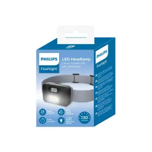 Фонарь Philips Налобный SFL1000H, IPX4, 130 люмен, 3 режима работы, 3хААА, SFL1000H/10 UA